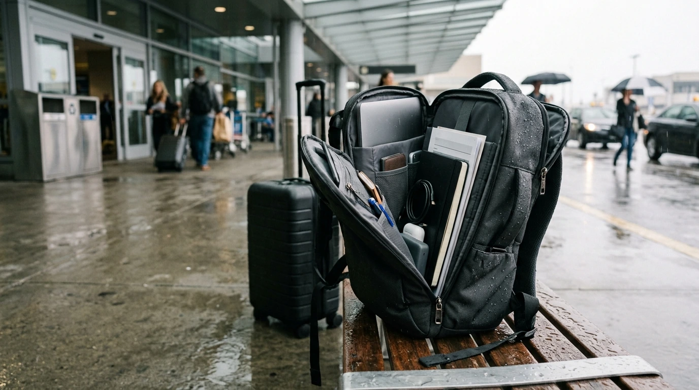 17-Inch Waterproof Laptop Backpack for Travel & Work
