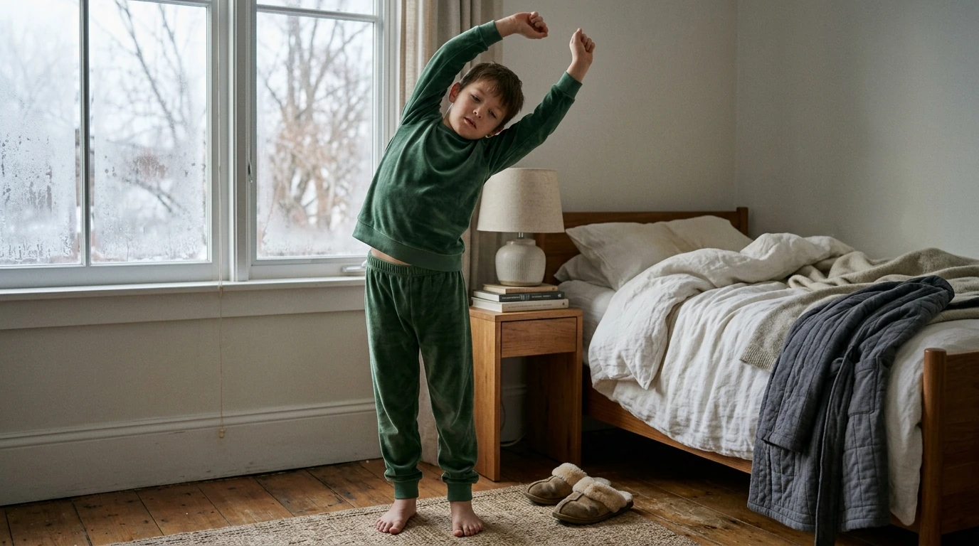 Boys' Cozy Velvet Winter Pajamas: Warm, Soft, Easy Care