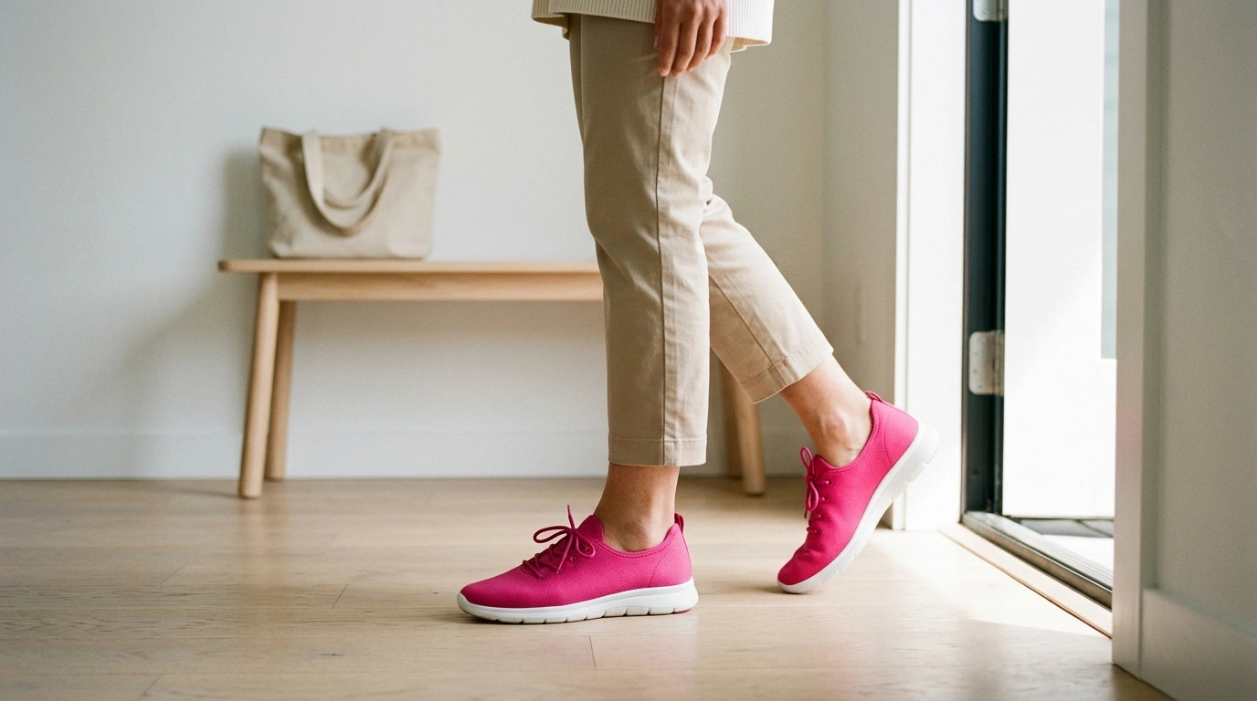 Nike Women’s Fuchsia Slip-On Lace-Up Sneakers: Fit & Style