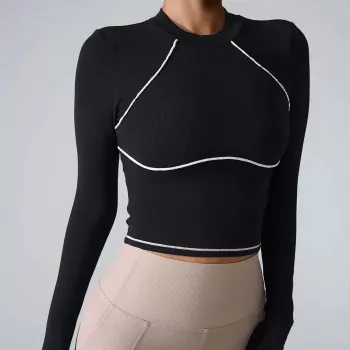 Winter Long Sleeve Gym Tops for Women: Fit & Fabric