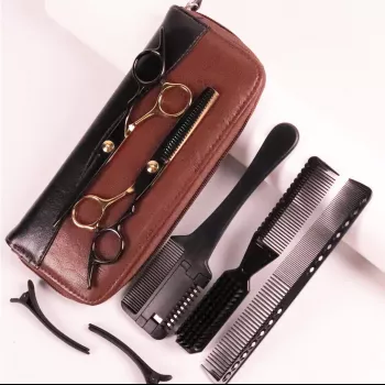 8-Piece Barber Kit for Cutting & Styling Human-Hair Wigs